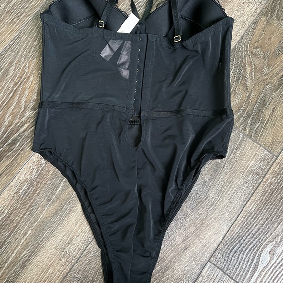 Victoria's Secret Black Strappy Lace Bodysuit - Picture 10 of 14